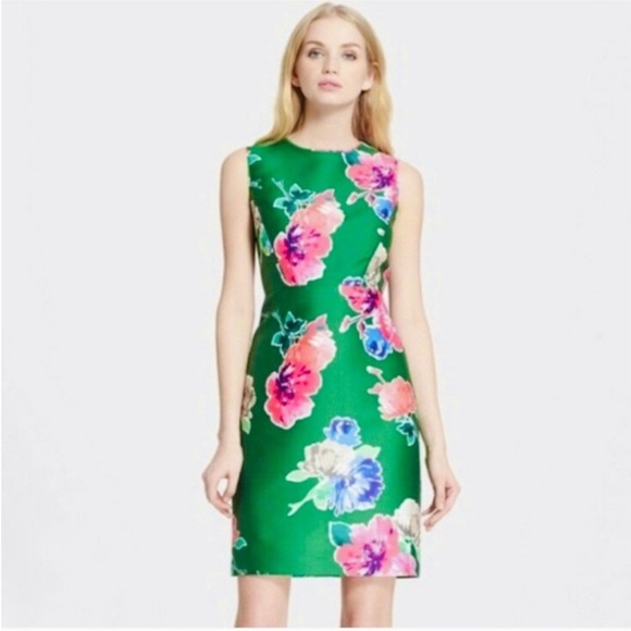 Kate Spade Floral Fitted Sheath Dress - Picture 1 of 12